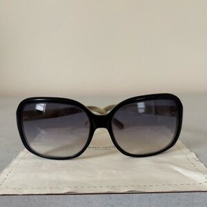 Kate Spade blue sunglasses with green case.